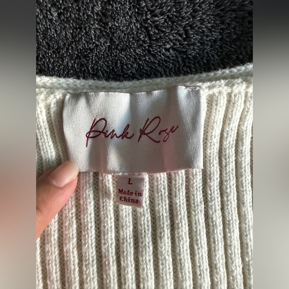 White Ribbed Top - Picture 3 of 3